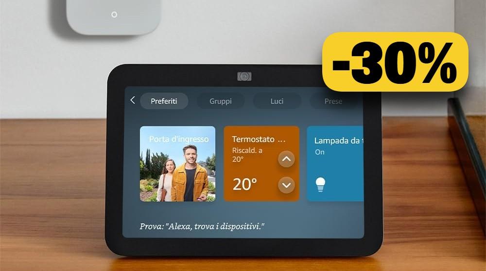 Echo Show 8: ottimo prezzo per il display intelligente di Amazon che non può mancare in una casa smart