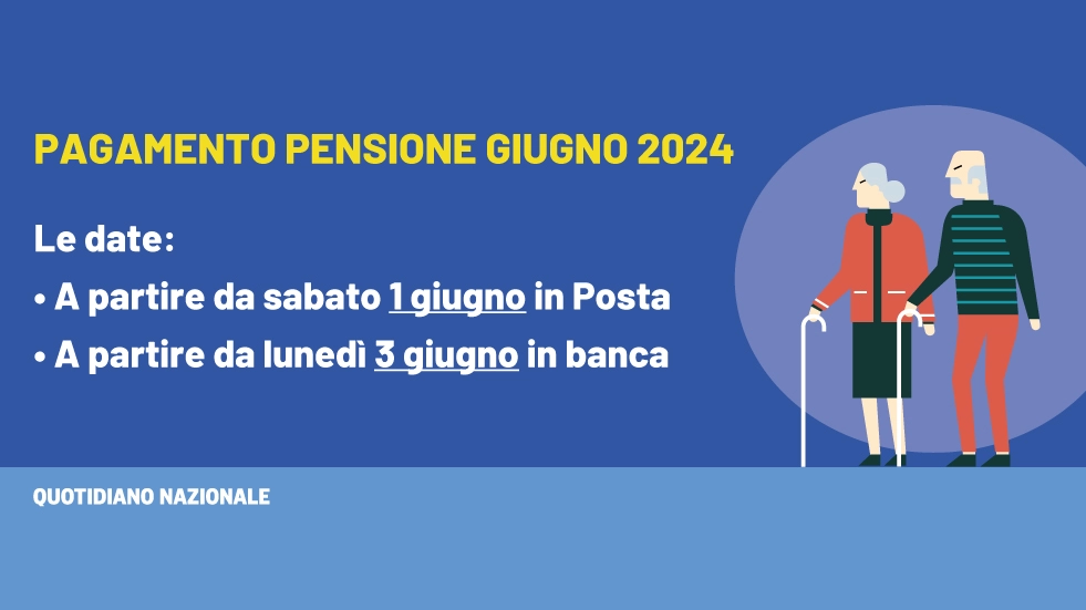 Quando pagano le pensioni di giugno 2024