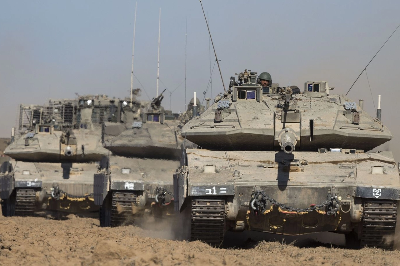 Tank israeliani merkava (AFP)