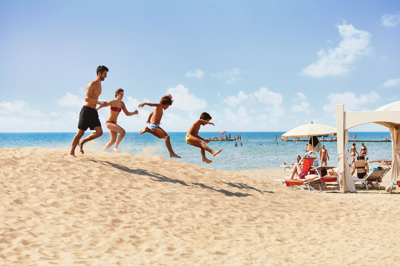 La spiaggia di Grado, conosciuta come l'Isola del sole (credits Marongiu)