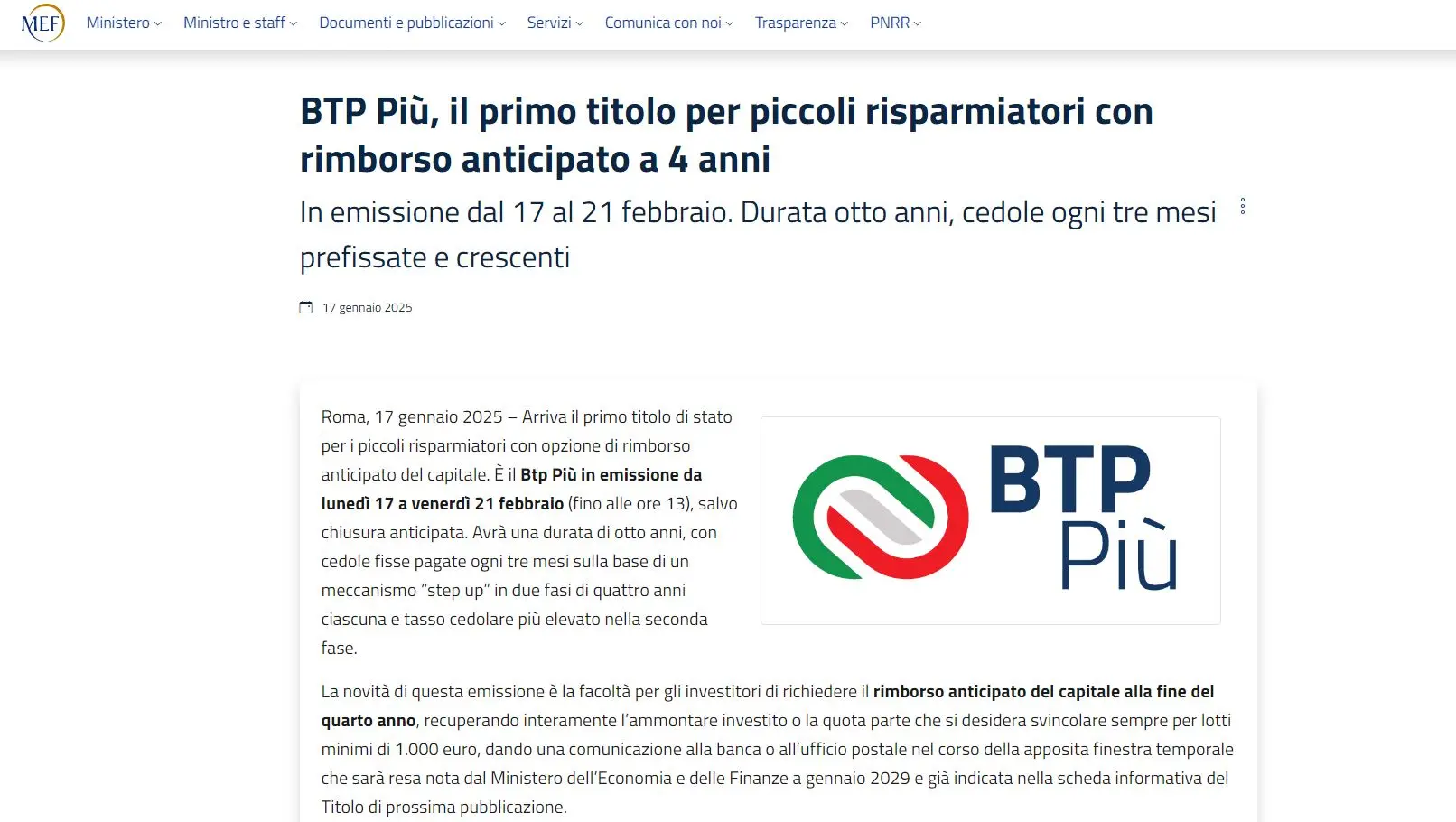 II Btp Più parte col botto: i numeri della prima giornata. Ecco perché piace ai risparmiatori