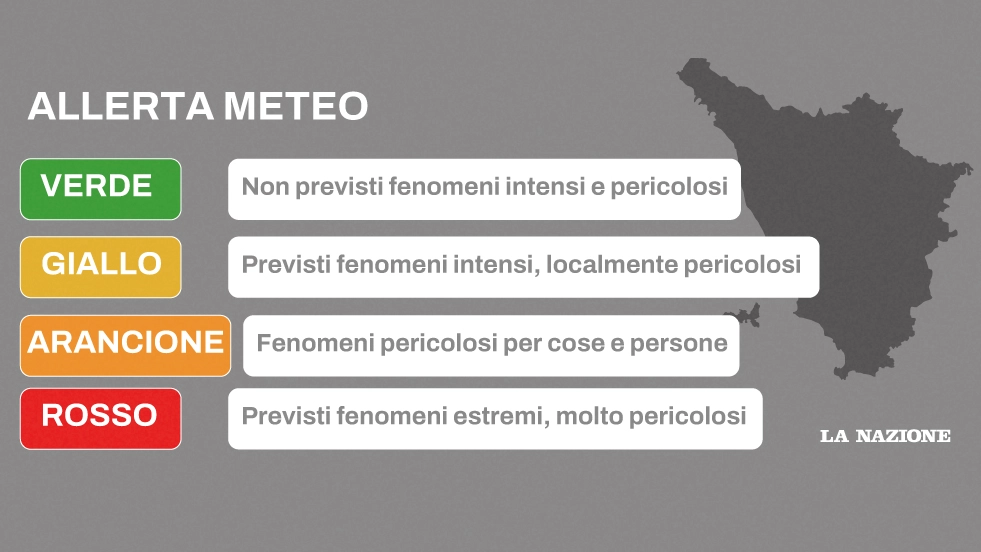 I livelli di allerta meteo