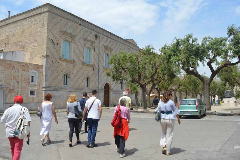 La piazza principale di Alessano