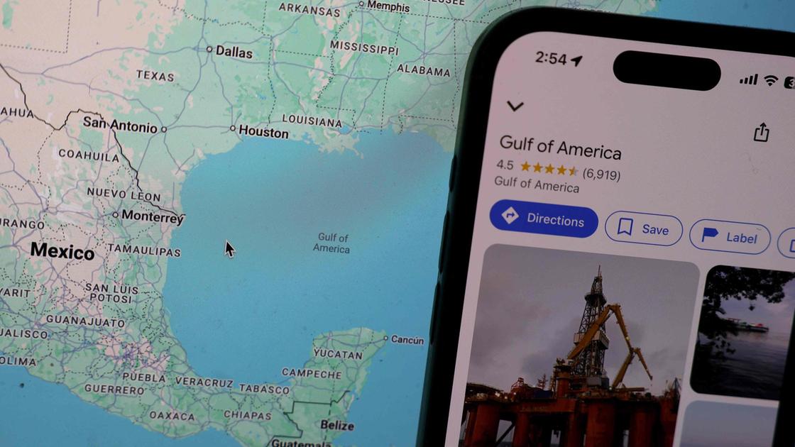 È ‘nato’ il Golfo d’America: Google Maps aggiorna la mappa tra Messico e Usa