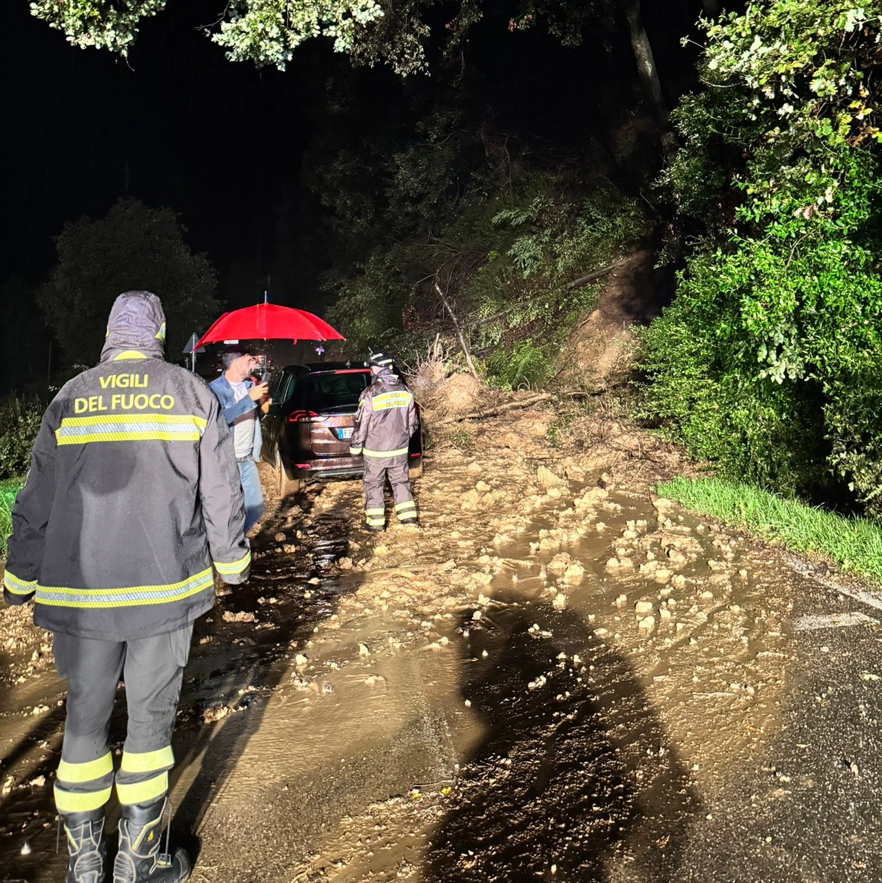 Smottamenti e frane a Riparbella