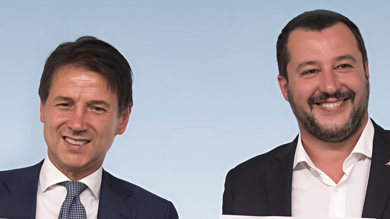 Giuseppe Conte e Matteo Salvini ai tempi del governo gialloverde (2018-2019)