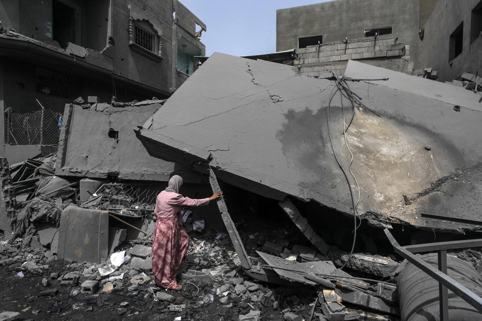 La Striscia di Gaza devastata da sette mesi di guerra, nella foto il campo rifugiati Al Maghazi