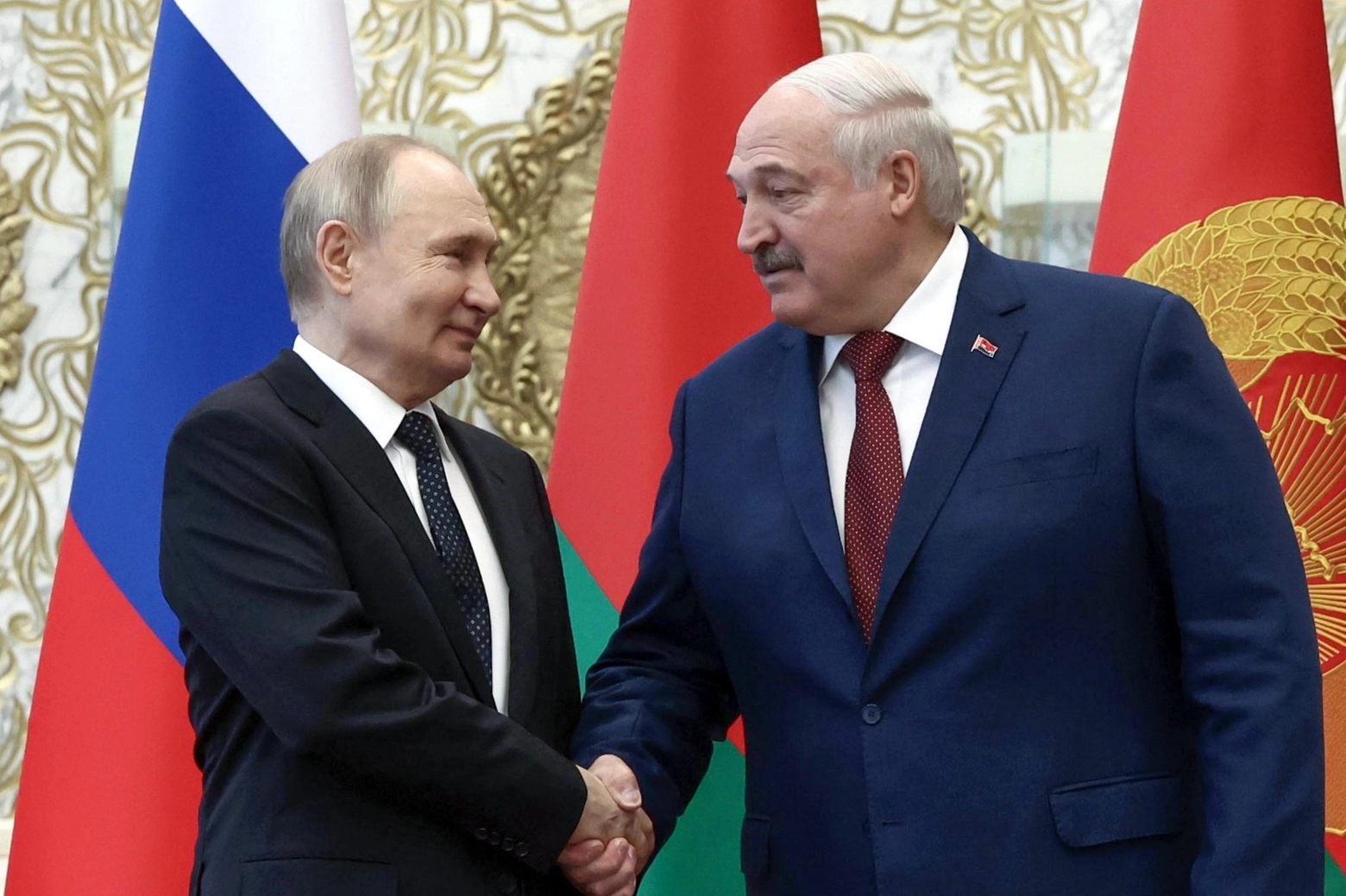 Vladimir Putin a Minsk da Alexander Lukashenko