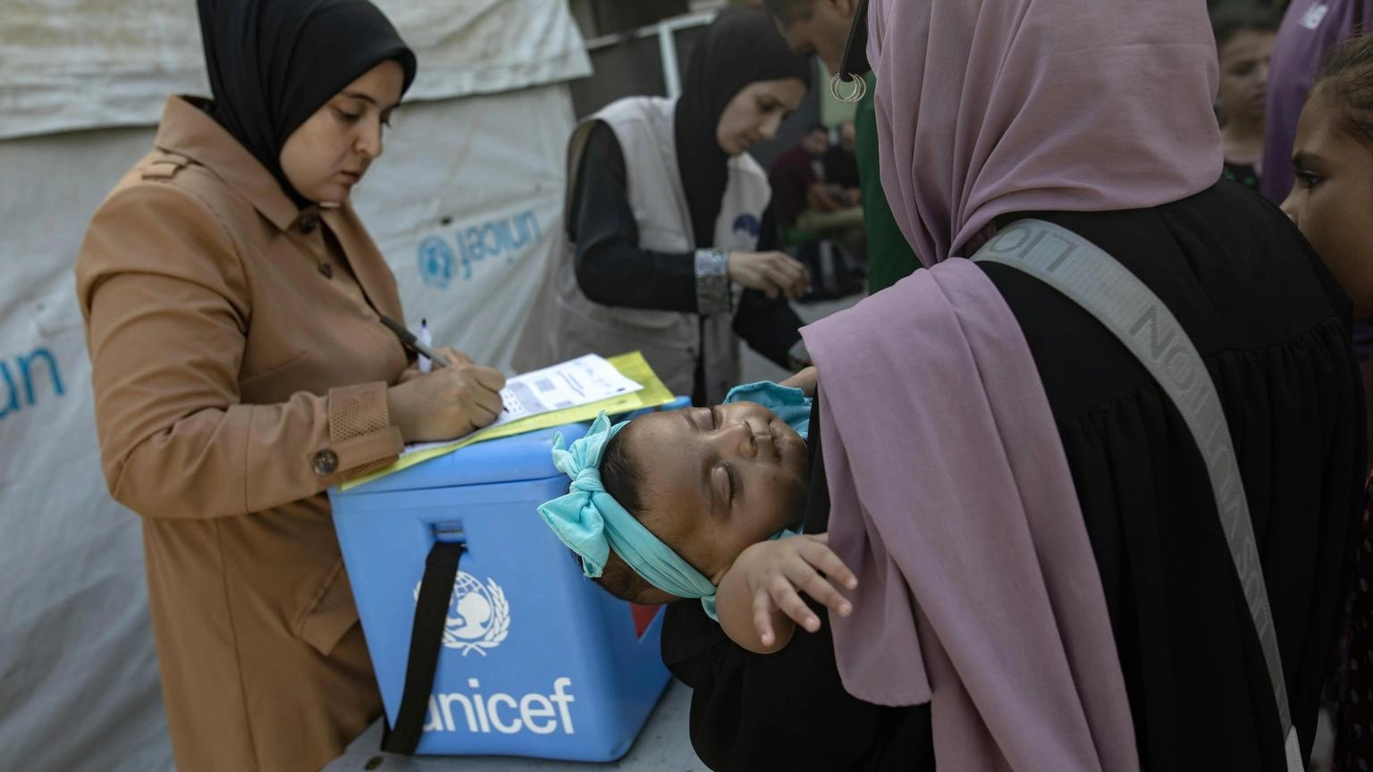 Unrwa, concluso primo ciclo vaccinazione anti-polio a Gaza