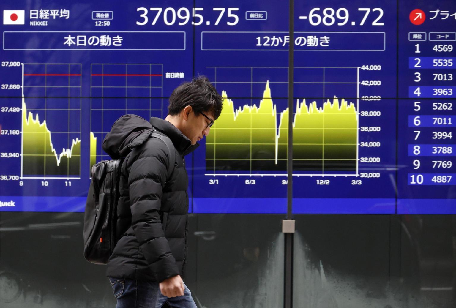 Borsa di Tokyo in calo: impatto dei dazi Usa sul commercio globale