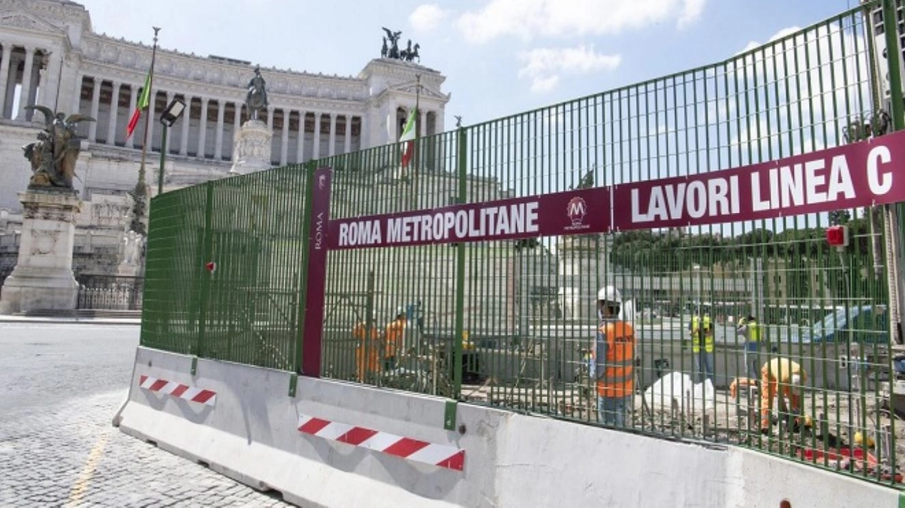 Cantiere della metro C di Roma