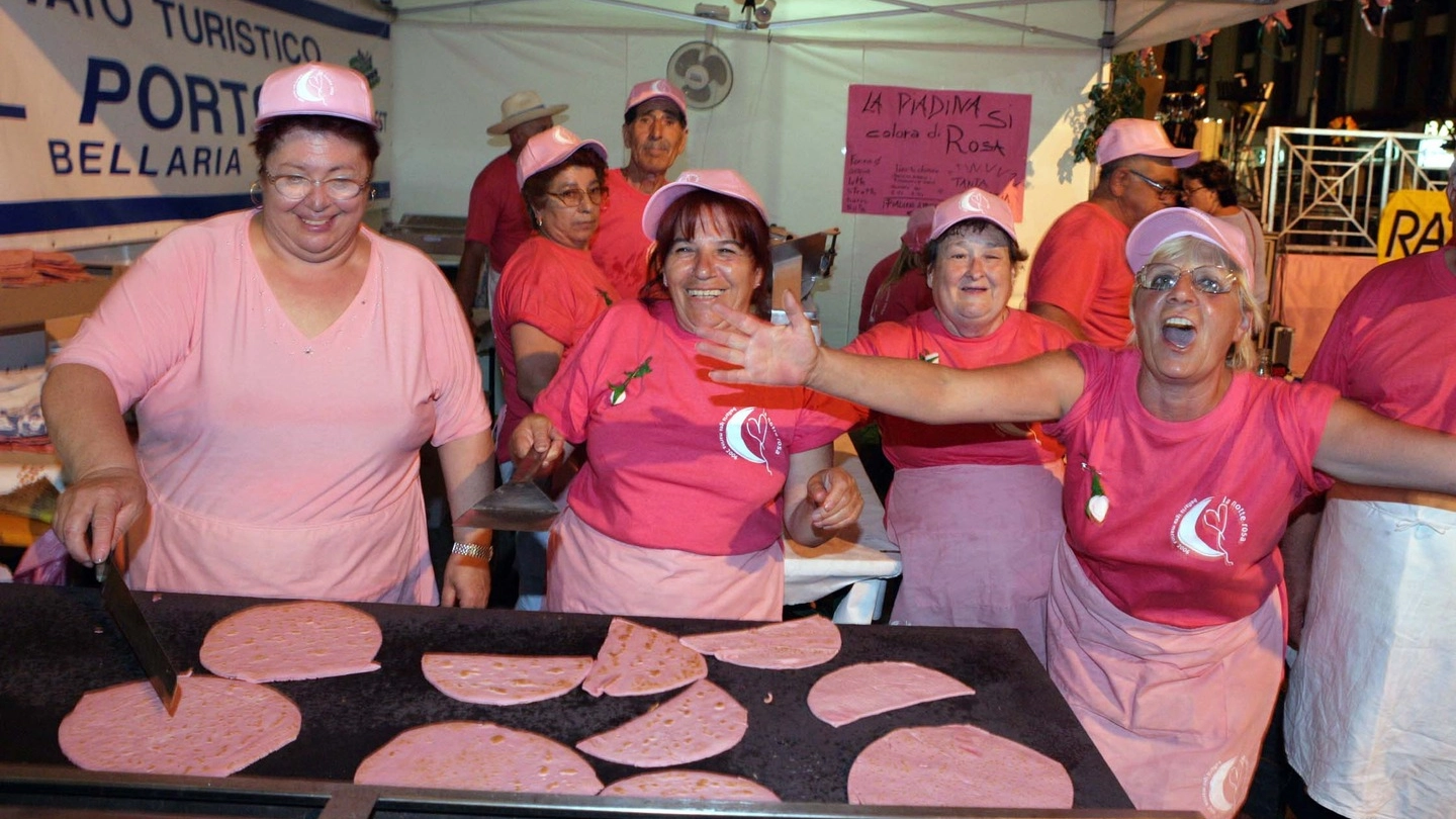 A Bellaria Igea Marina anche la piadina diventa rosa