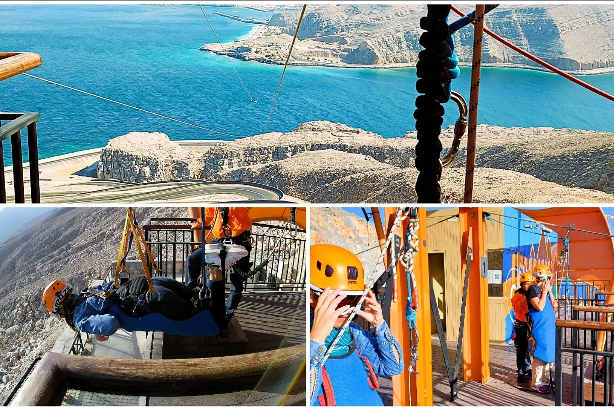 La base di lancio della zipline da Guinness: è la più lunga del mondo sull'acqua e si trova a Khasab, nel Musandam, in Oman