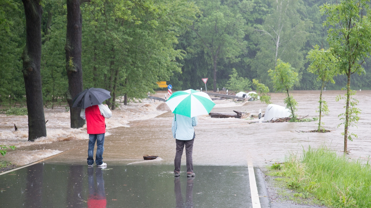 Meteo: allagamenti in un'immagine d'archivio