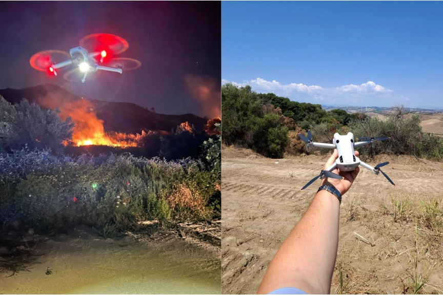 Incendi dolosi in Calabria: scovati 34 incendiari, grazie ai droni