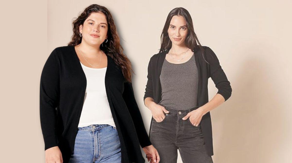 Perfetto per ogni stagione: il Cardigan leggero è in super sconto per la taglia XXL