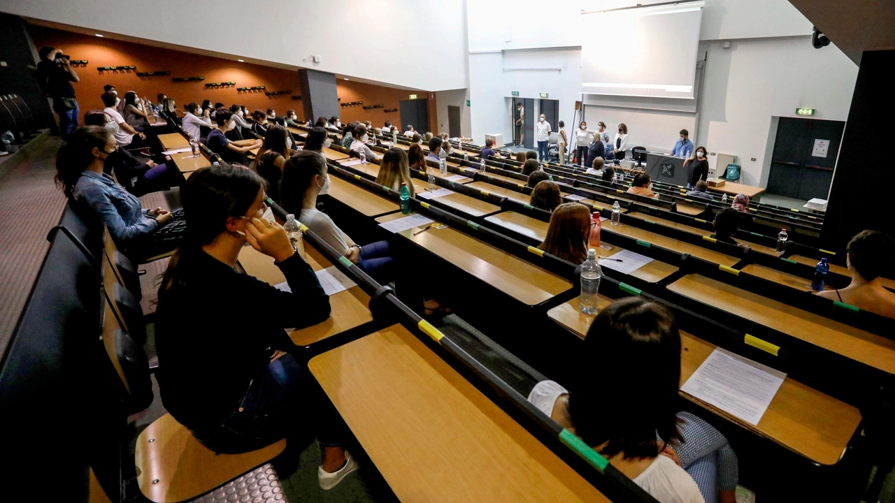 Un'aula universitaria (foto archivio Ansa)