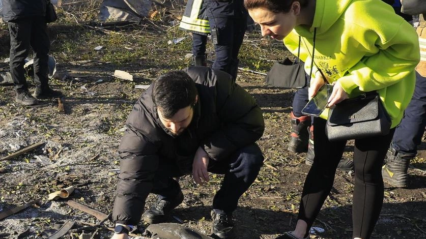 Bombardamento russo. a Kharkiv, nell’Ucraina nord-orientale