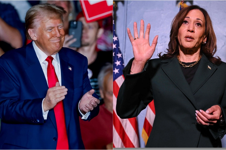 Donald Trump e Kamala Harris