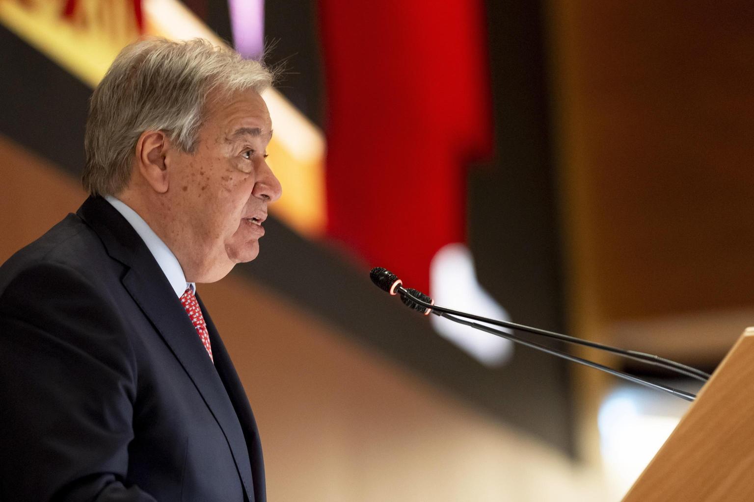 Antonio Guterres sostiene il piano egiziano per la ricostruzione di Gaza