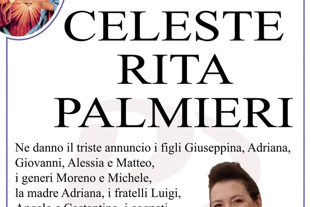 Celeste Rita Palmieri è stata uccisa per strada dal marito a San Severo (Foggia)