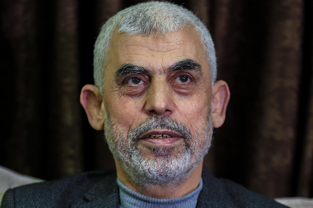 Il leader di Hamas Yahya Al Sinwar  (Epa