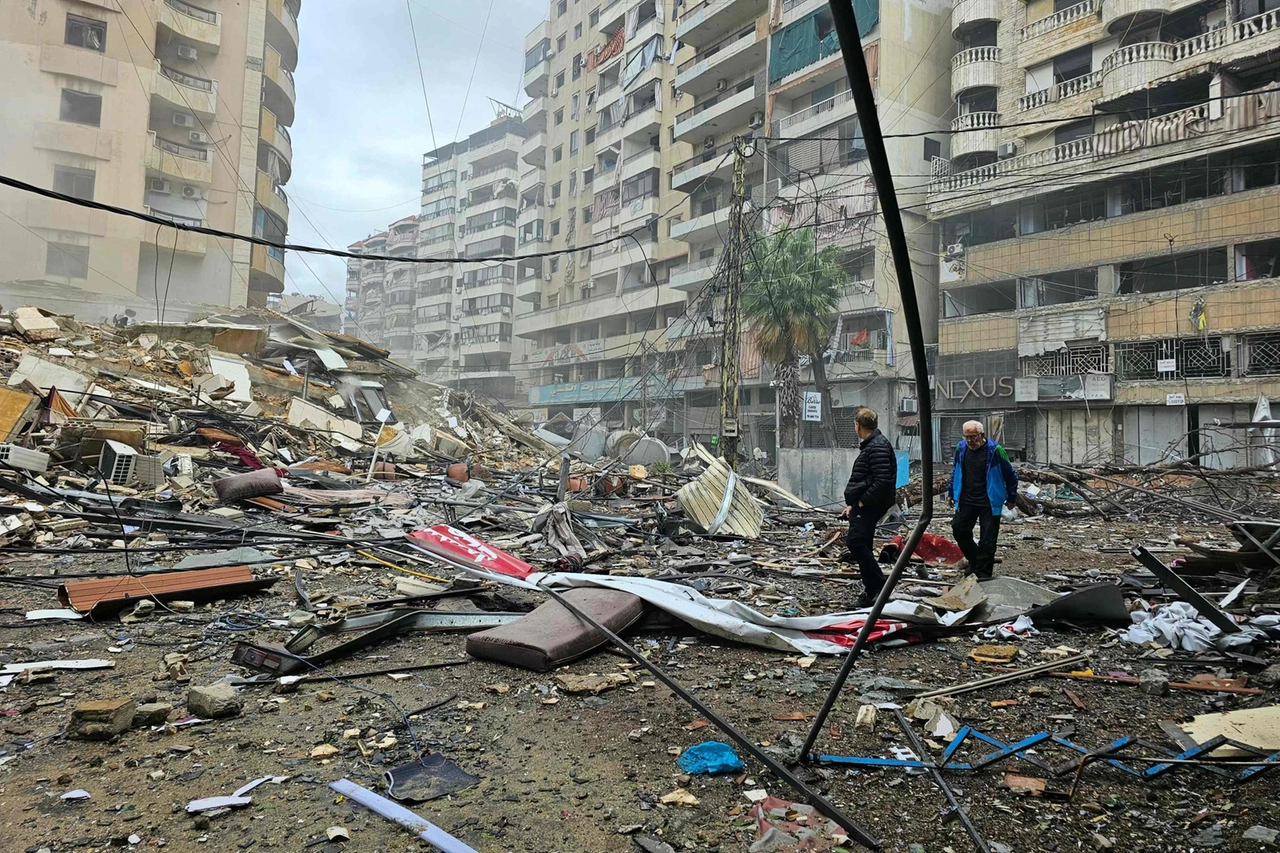 Edifici distrutti a Beirut dopo gli attacchi dell'esercito israeliano