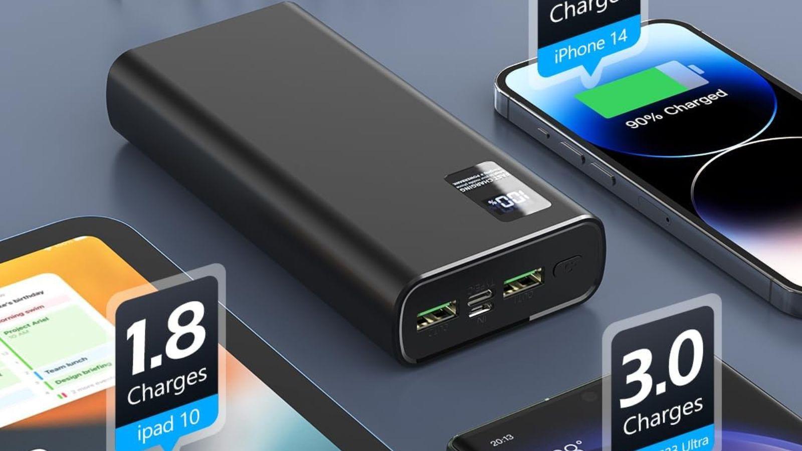 Massima energia in un formato compatto: powerbank da 24.000mAh con ricarica rapida, COUPON SCONTO