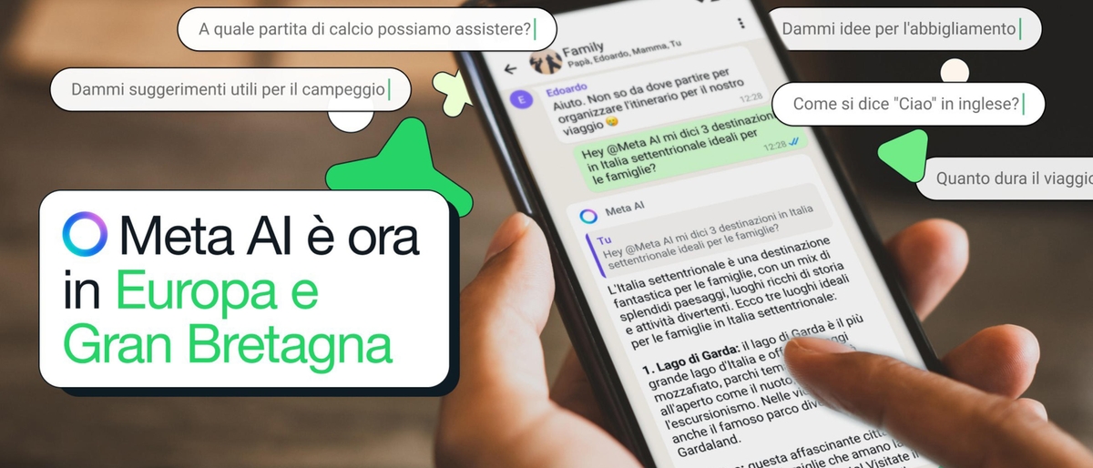 Meta AI arriva in Italia ed Europa: ecco come usarlo su WhatsApp, Facebook e Instagram