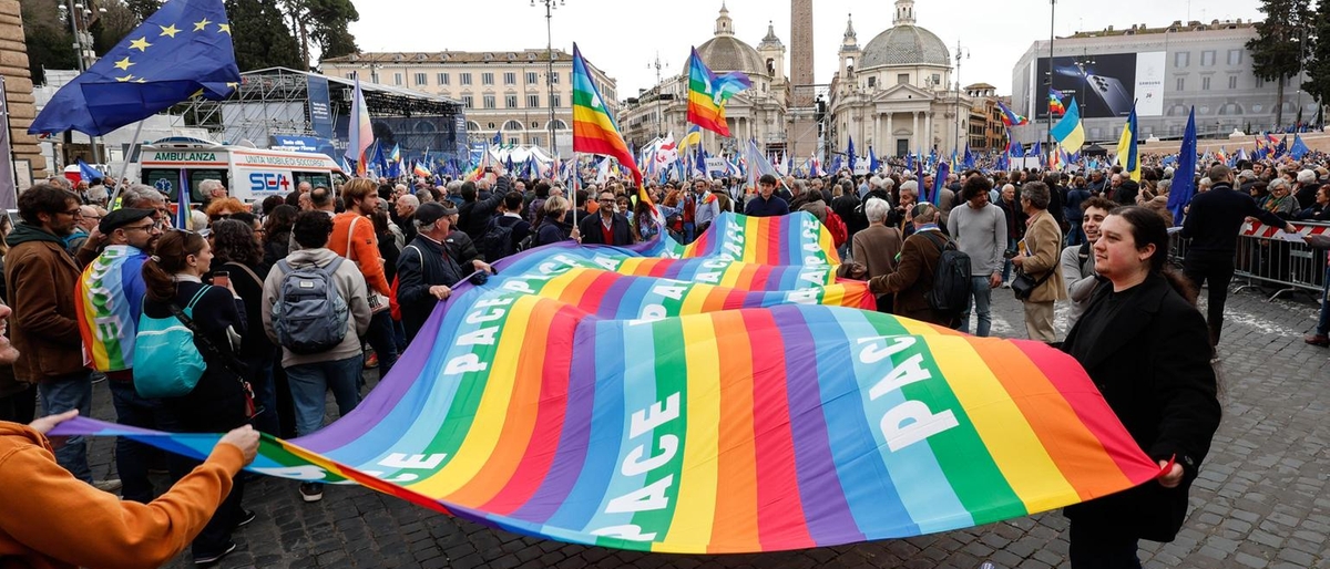 Al via la manifestazione a piazza del Popolo