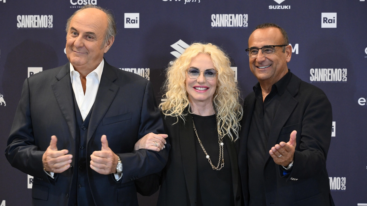 Carlo Conti, Antonella Clerici e Gerry Scotti