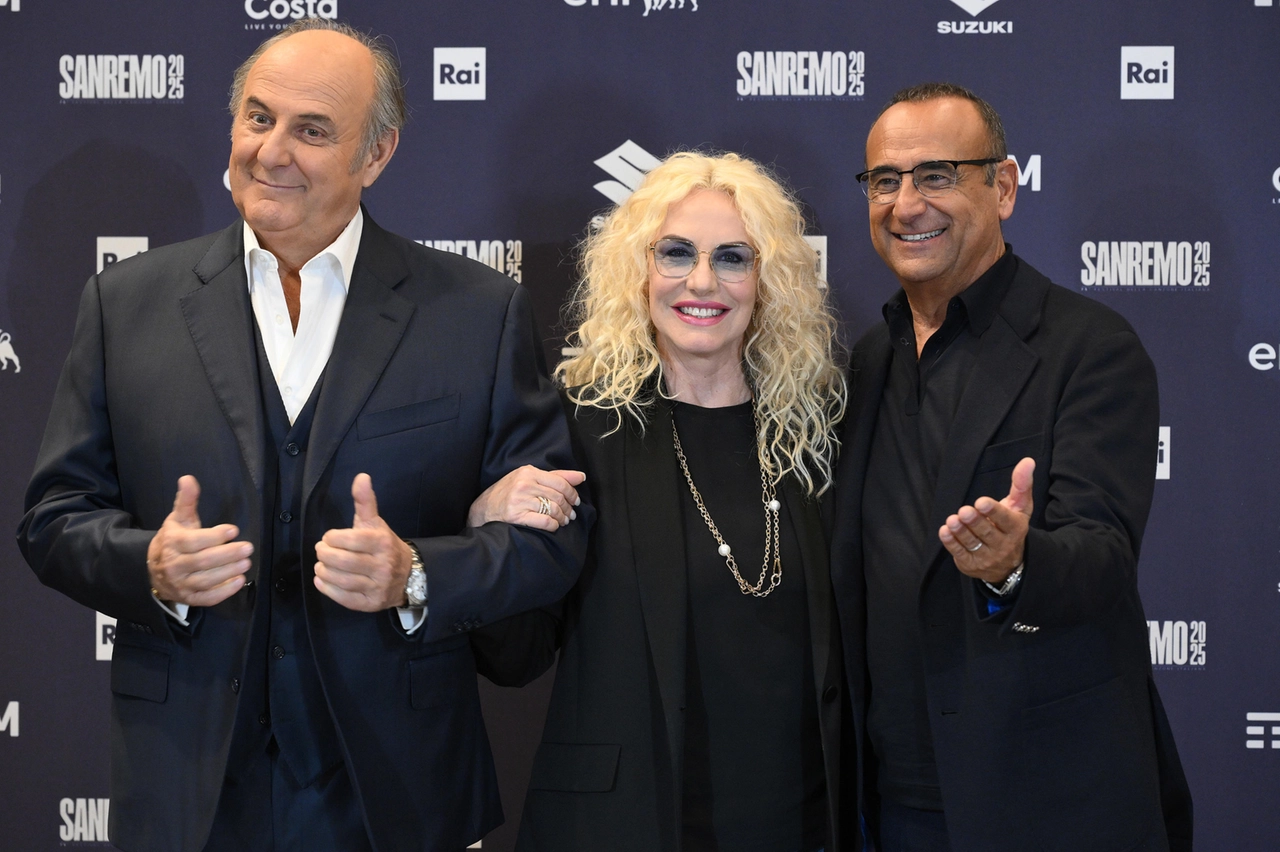 Carlo Conti, Antonella Clerici e Gerry Scotti