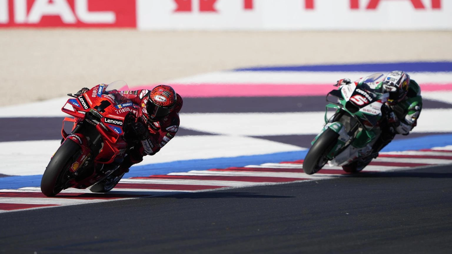 MotoGp: Misano; Bagnaia vince gara sprint, secondo Martin