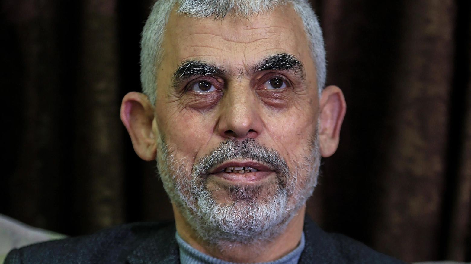 Il leader di Hamas Yahya Al Sinwar (Ansa)