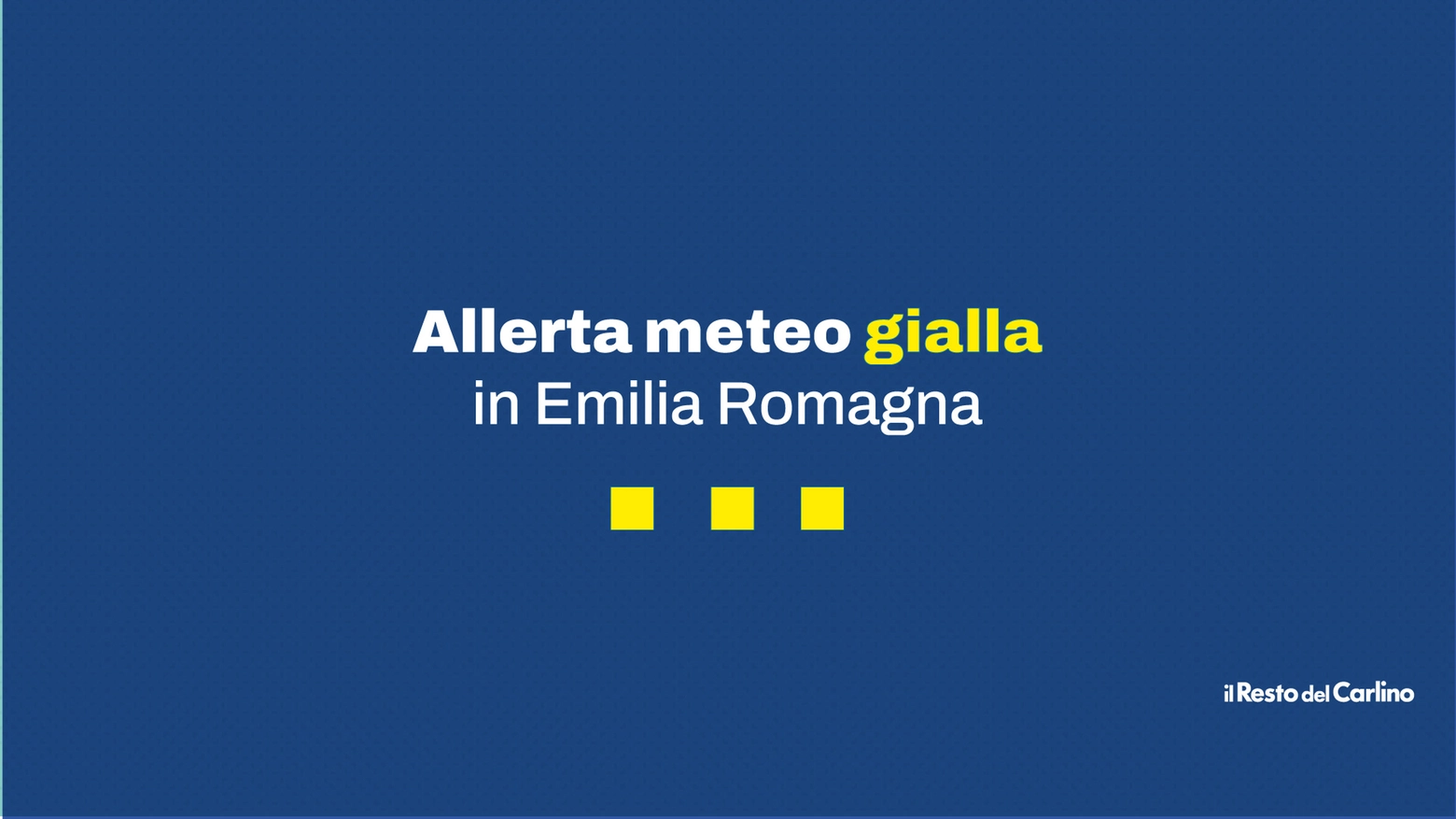 Il secondo livello di allerta (il più basso è il verde) indica una situazione di moderato allarme e di improbabile pericolo per le persone