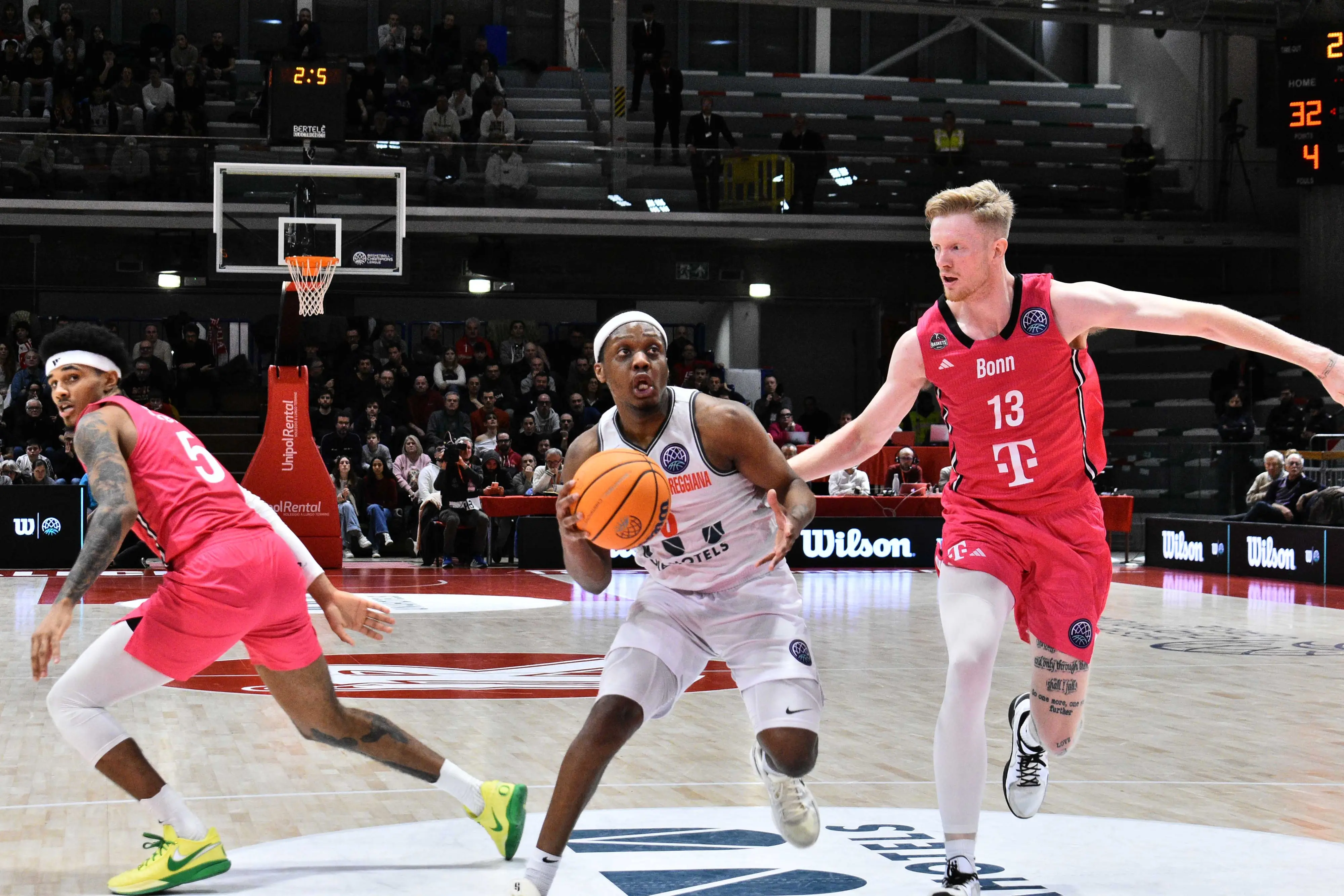 Unahotels-Bonn 73-70: Reggio approda alle Top 16 di Fiba Champions League