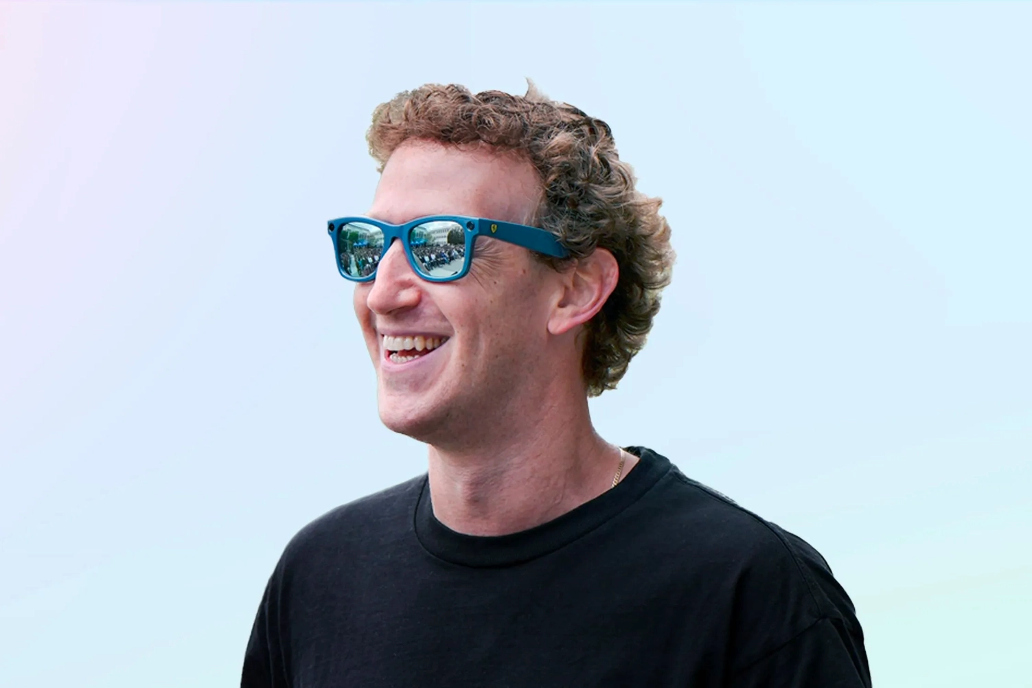 Mark Zuckerberg indossa gli occhiali sviluppati con Ray-Ban