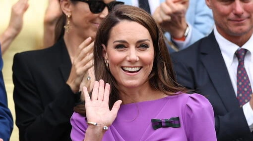 La principessa di Galles Kate Middleton arriva a Wimbledon