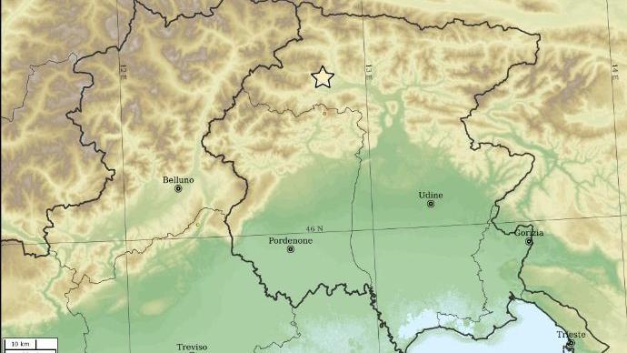 Terremoto oggi ad Ampezzo, un’altra forte scossa nel territorio di Udine