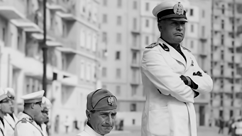 Achille Starace con Mussolini nel 1938