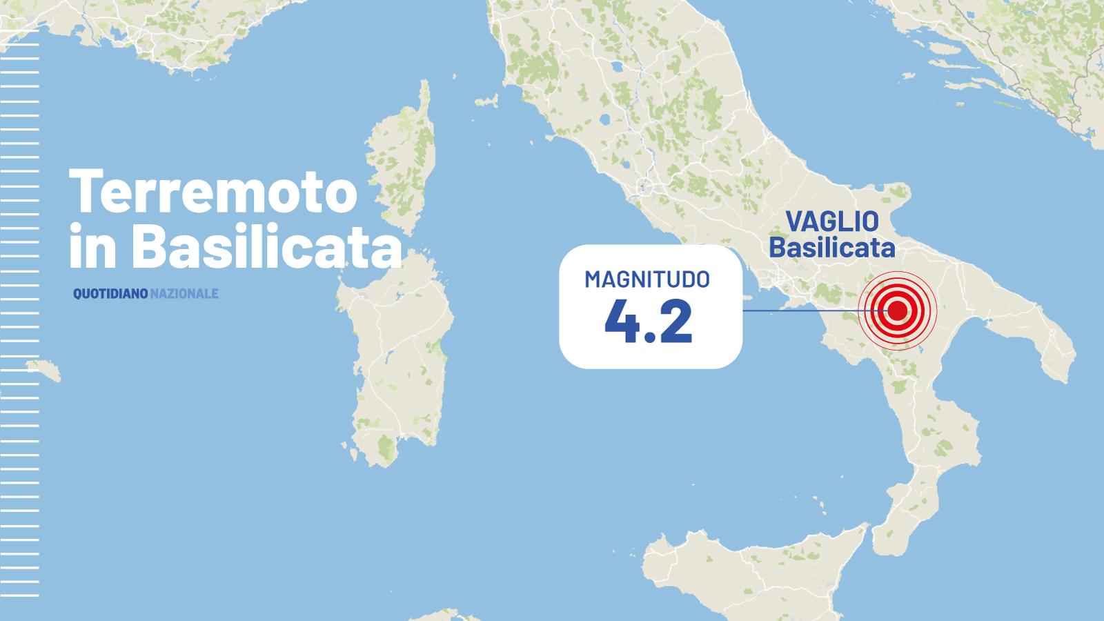 Terremoto oggi a Potenza, scossa di magnitudo 4.2. “Trema tutta casa”. Avvertita anche in Puglia