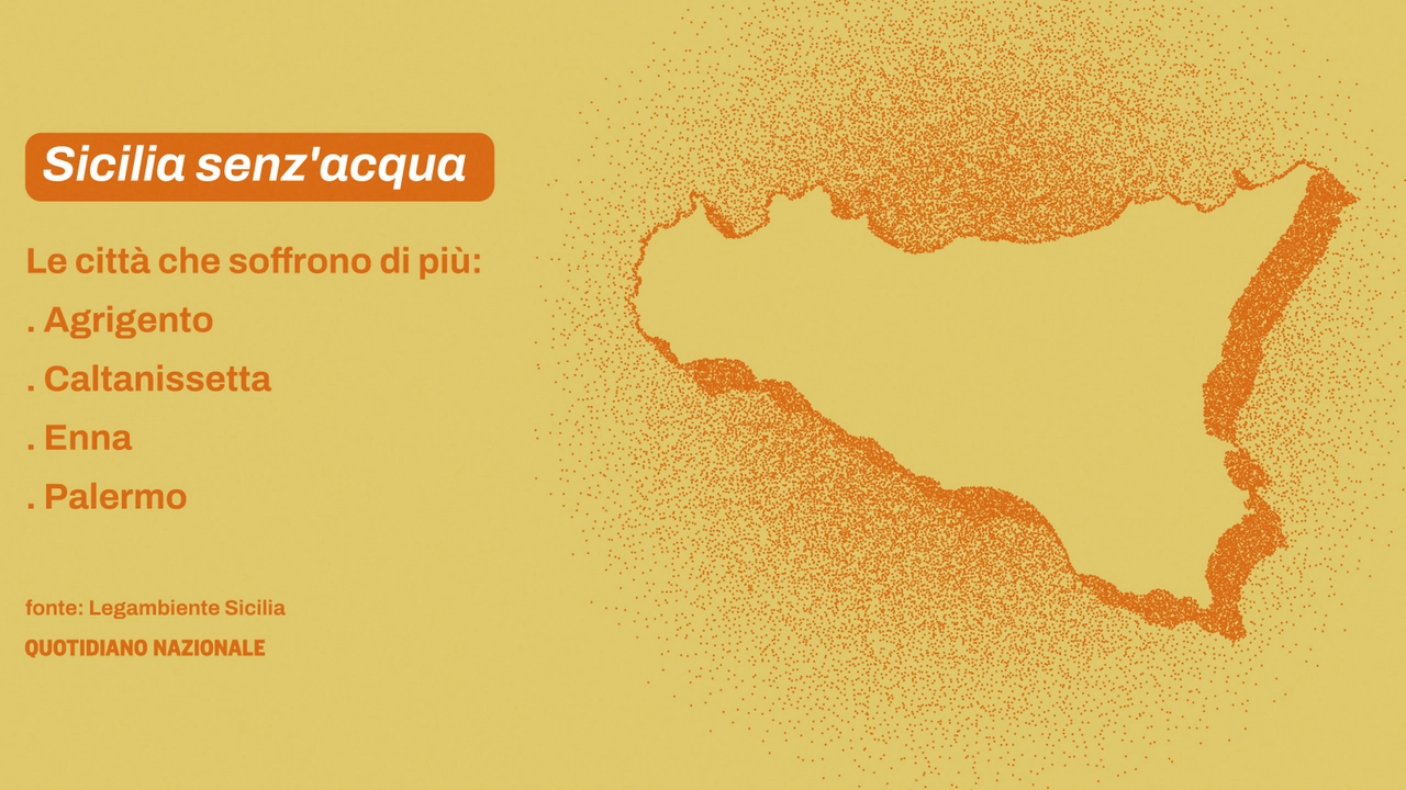 Sicilia senz'acqua: la mappa di Legambiente