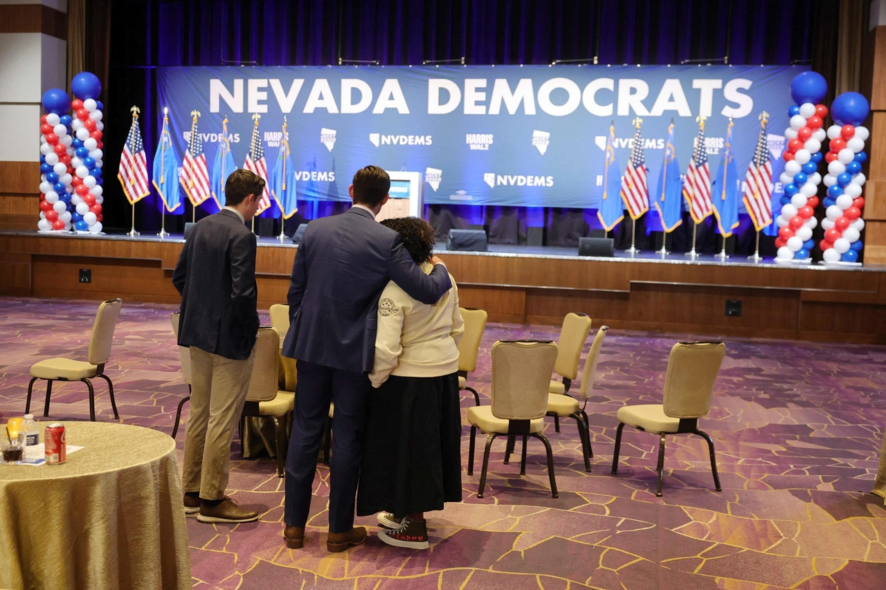 Elezioni Usa, una sala allestita in Nevada