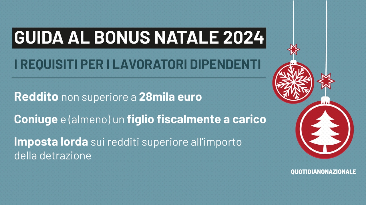 I requisiti del bonus Natale 2024: a chi spetta il contributo che arriverà con la tredicesima