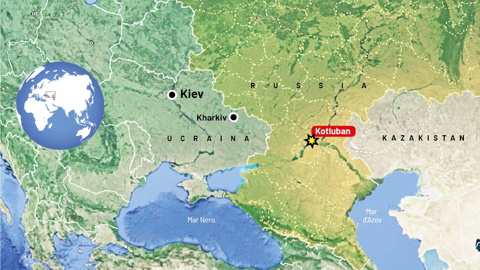 Kotluban, la città dove è deragliato un treno merci russo