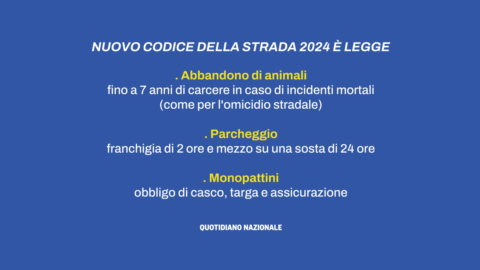 Il nuovo codice della strada 2024 è legge