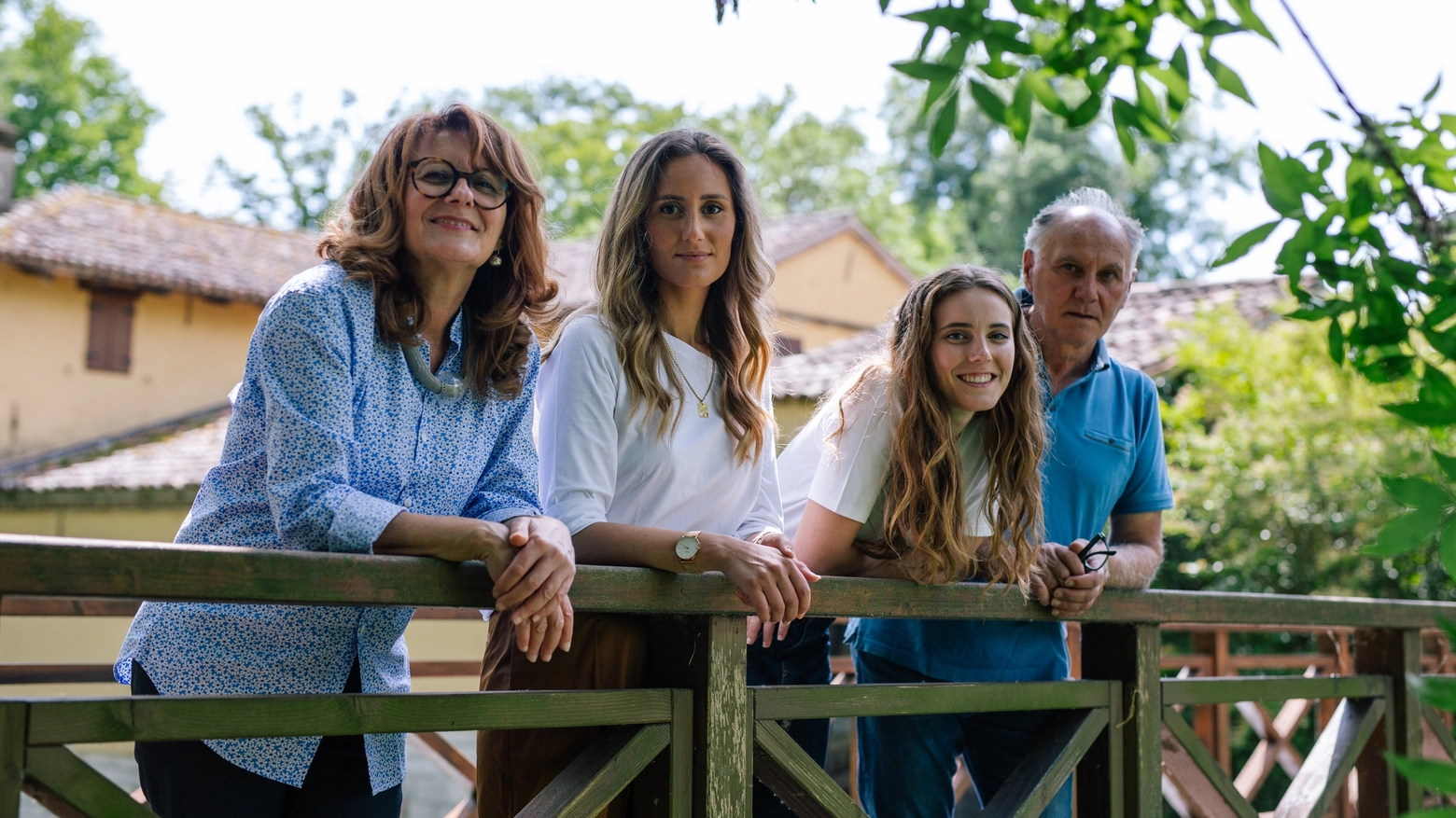 La famiglia Valent: Adriana, Medea, Rebecca e papà Giuliano