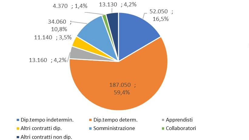 Le tipologie  contrattuali per gli assunti