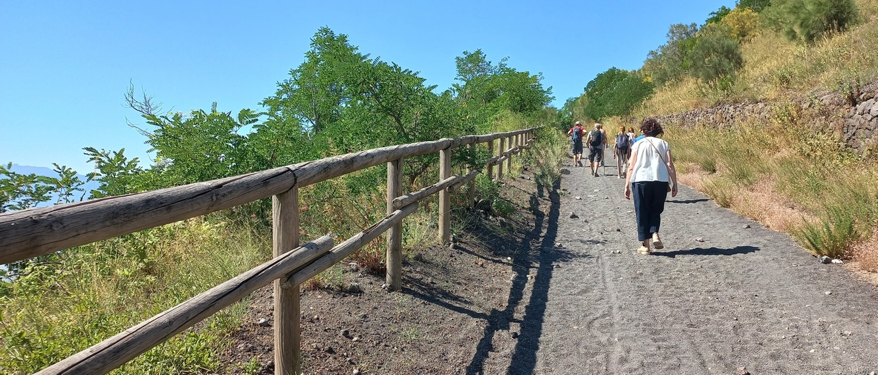 La salita sul Vesuvio lungo la strada Matrone