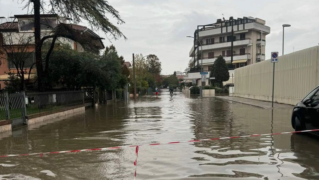 Allagamenti a Bellaria nel Riminese